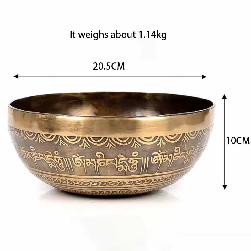 Handmade Nepal Singing Bowl Meditation Yoga Accessories Buddhist Tibetan Singing Bowls Sound Healing Percussion Instruments