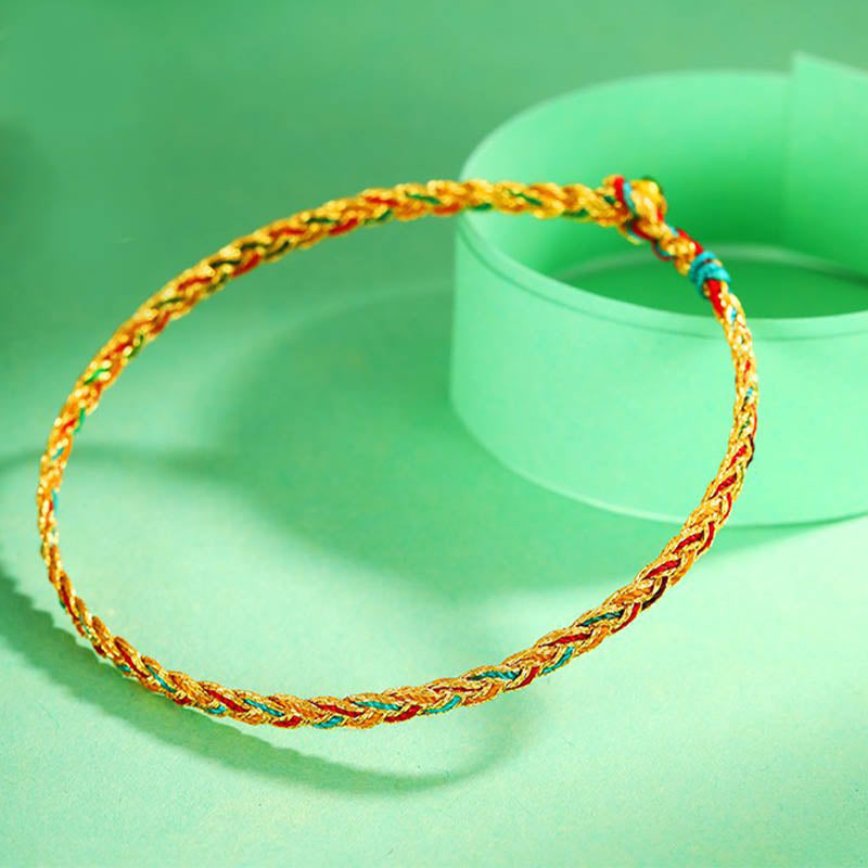 Dragon Scale Braid String Bracelet | Protection & Strength