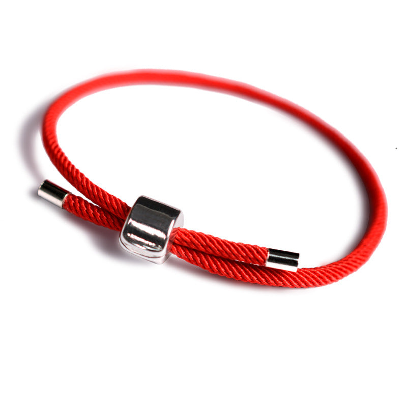 Minimalist Adjustable Red String Bracelet for Protection & Luck