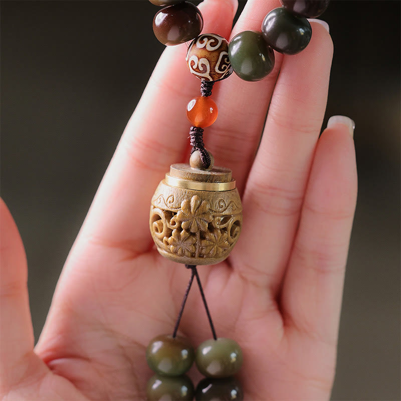 108 Bodhi Seed Mala Bracelet for Spiritual Protection