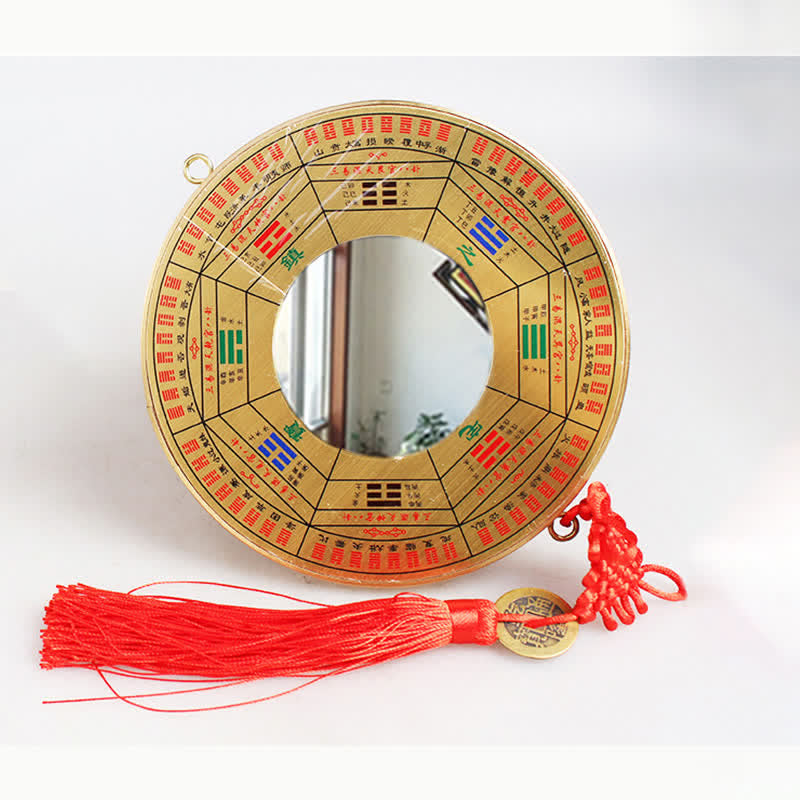 12cm Copper Bagua Map with Feng Shui Balance Energy