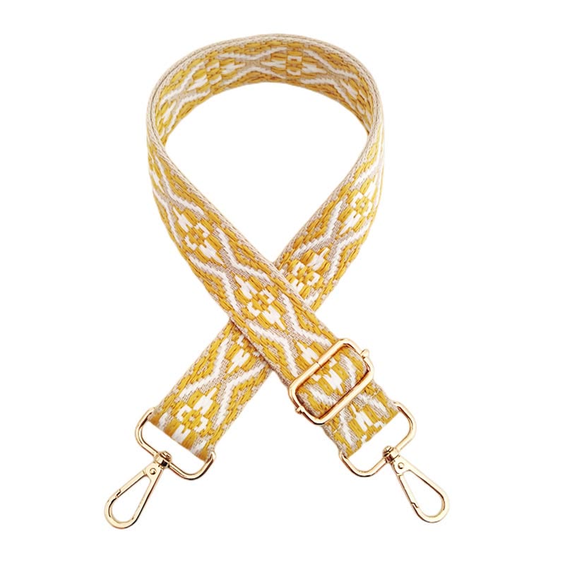 Multicolor Embroidered Adjustable Bag Strap for Spiritual Accessories
