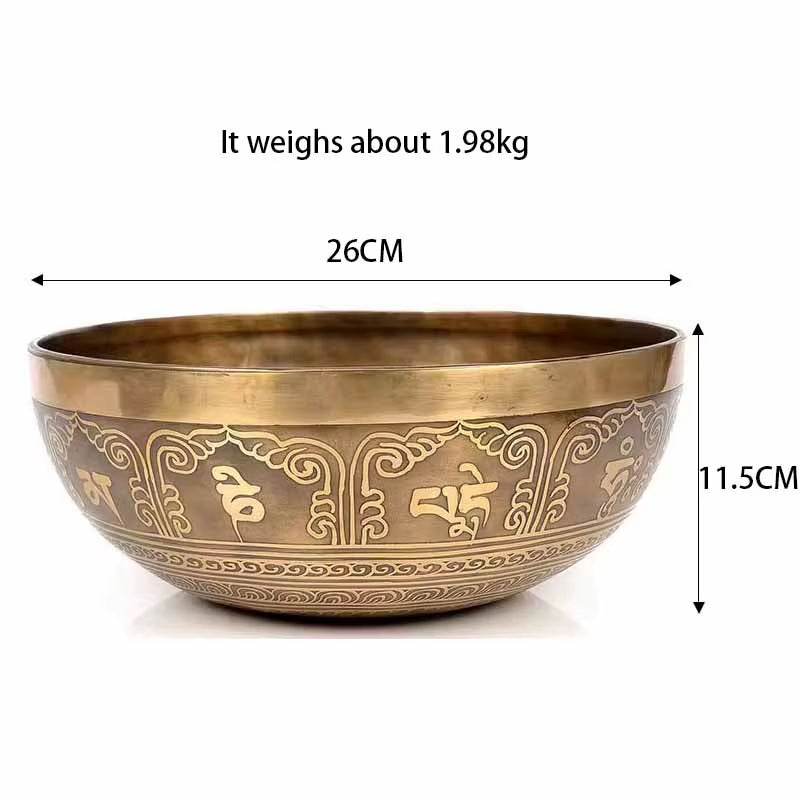 Handmade Nepal Singing Bowl Meditation Yoga Accessories Buddhist Tibetan Singing Bowls Sound Healing Percussion Instruments