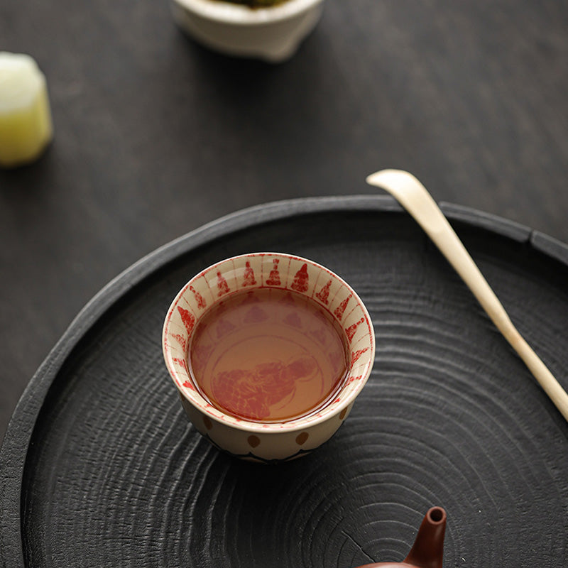 Tasse à thé chinoise en céramique 100 ml Dunhuang Mille Bouddhas