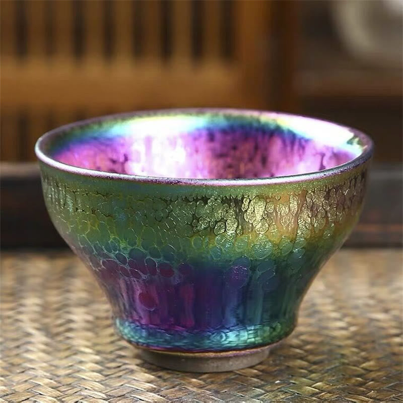 Tasse à thé en céramique Fairy Rainbow Tenmoku 301-400 ml