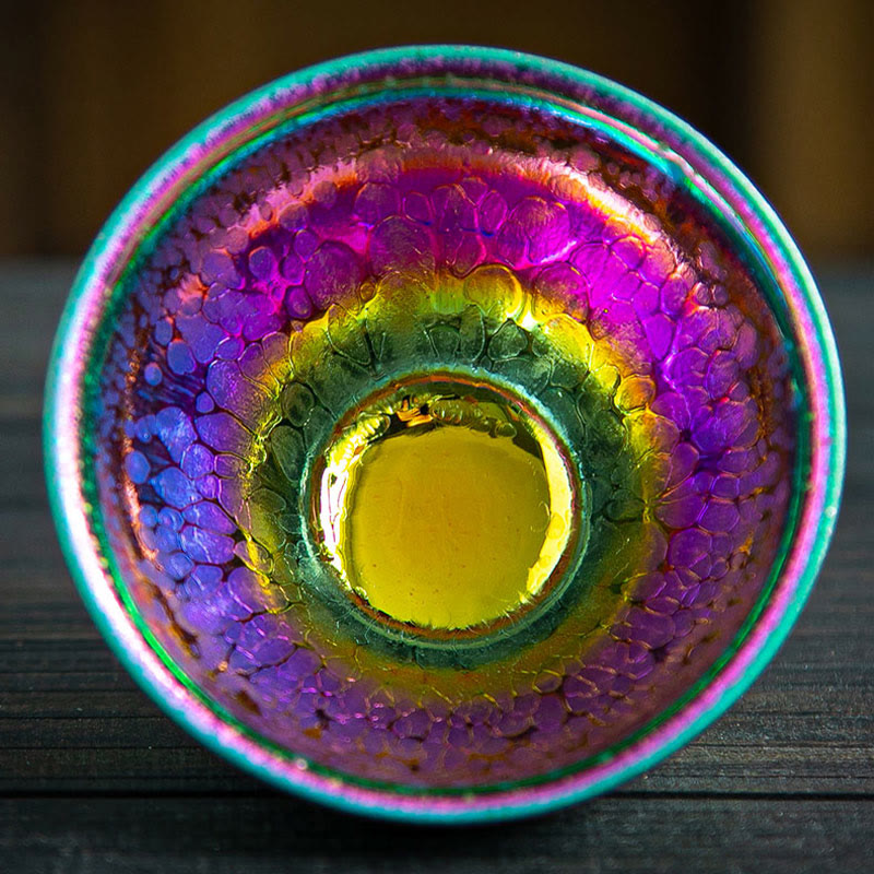 Tasse à thé en céramique Fairy Rainbow Tenmoku 301-400 ml