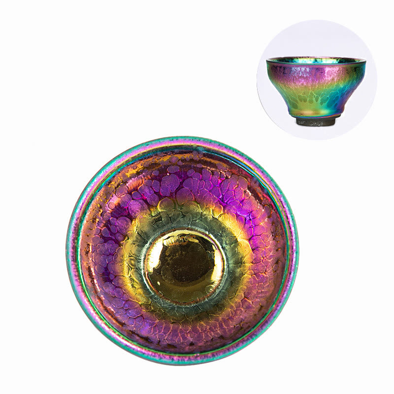 Tasse à thé en céramique Fairy Rainbow Tenmoku 301-400 ml