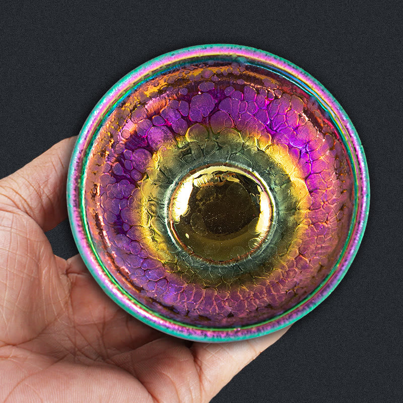 Tasse à thé en céramique Fairy Rainbow Tenmoku 301-400 ml