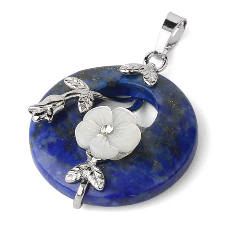 Collier de guérison en aventurine verte et améthyste avec divers cristaux