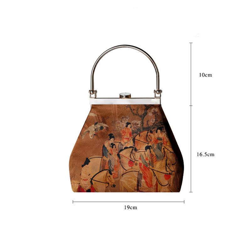 Brown Yoga Mat Carrier Bag with Metal Handle | Healing Sounds