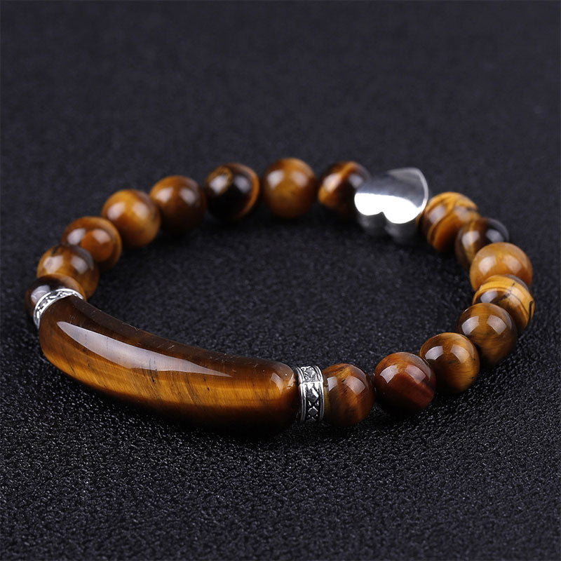8mm Green Aventurine Heart Bracelet for Luck & Balance