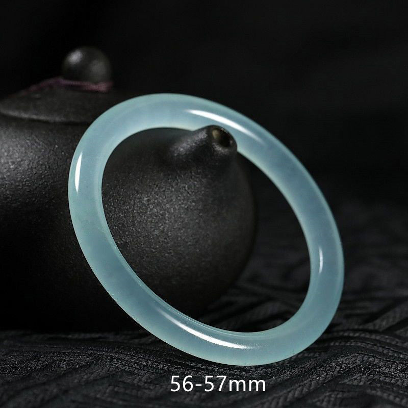 Natural Jade Healing Blessing Bangle Bracelet 58-60mm