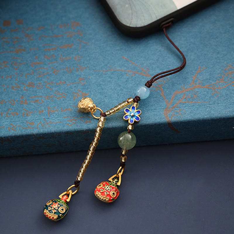 Gold Swallowing Beast Family Luck Key Chain for Car