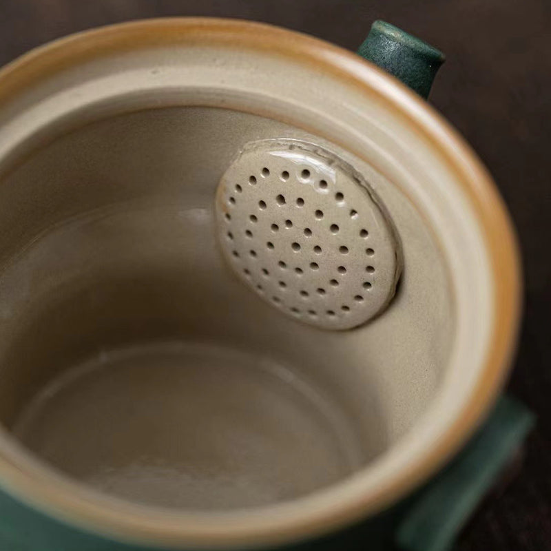 Service à thé chinois en céramique Sanxingdui | Cadeau Kung Fu