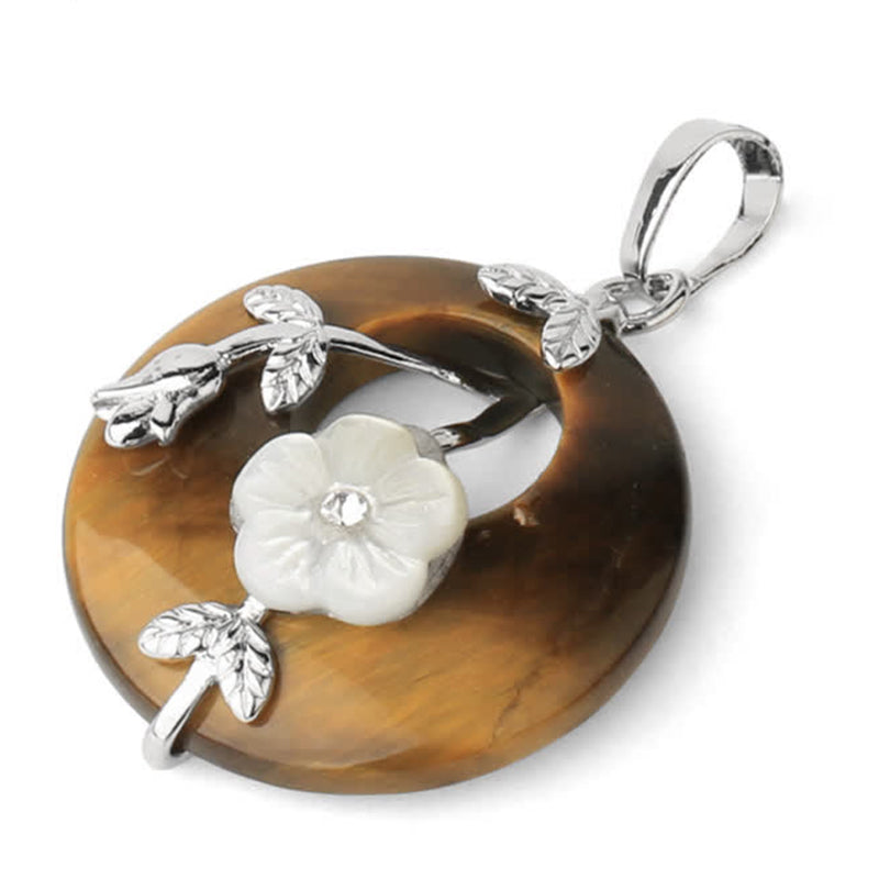 Collier de guérison en aventurine verte et améthyste avec divers cristaux