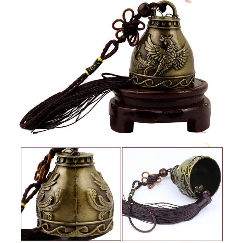 Carillon éolien Feng Shui Bouddha en alliage de zinc pour Zen