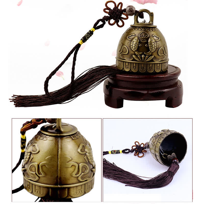 Carillon éolien Feng Shui Bouddha en alliage de zinc pour Zen