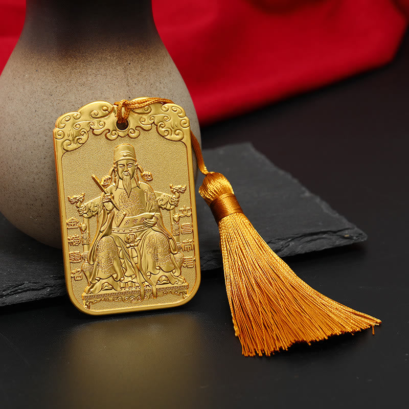 Breloque Feng Shui pour voiture avec étoile porte-bonheur et poisson koï