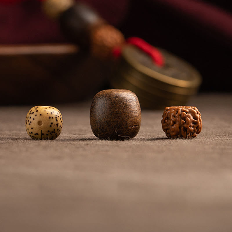 Porte-clés Feng Shui Cinq Pièces Empereurs pour la richesse et la protection