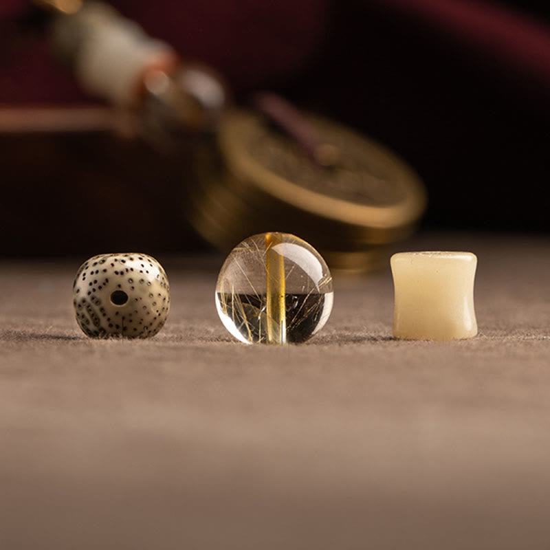 Porte-clés Feng Shui Cinq Pièces Empereurs pour la richesse et la protection