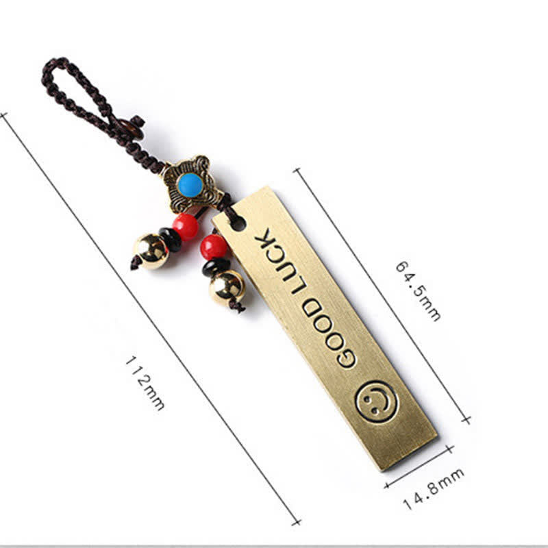 Feng Shui Yin Yang Bagua Balance Porte-clés Cuivre Laiton