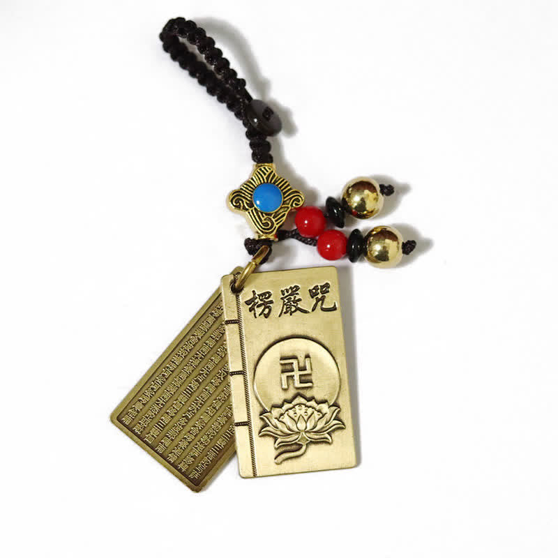 Feng Shui Yin Yang Bagua Balance Porte-clés Cuivre Laiton
