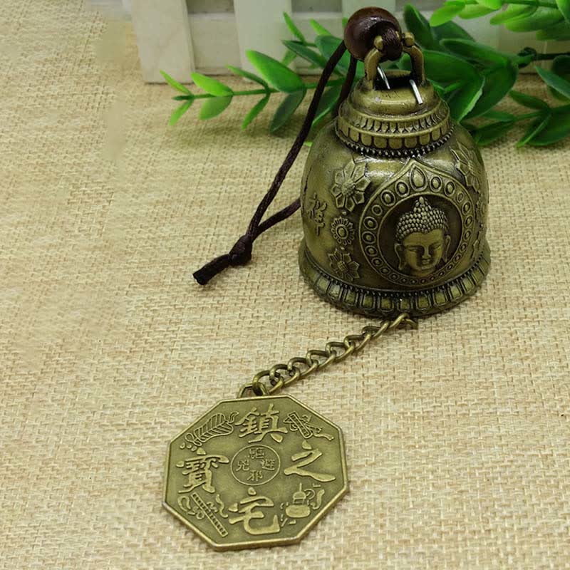 Carillon suspendu Feng Shui en alliage de zinc pour décoration zen