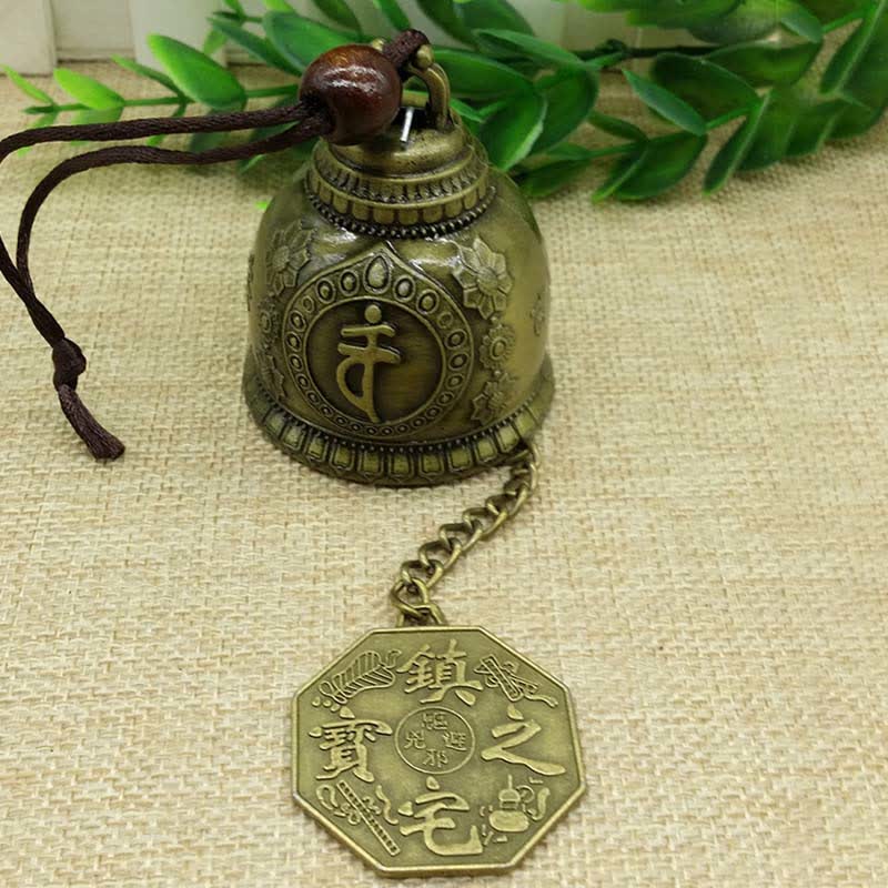 Carillon suspendu Feng Shui en alliage de zinc pour décoration zen
