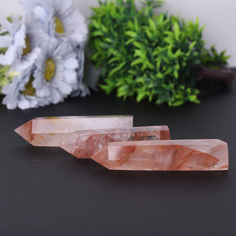 Fire Quartz Crystal Tower 2.4-4.5in Healing Point