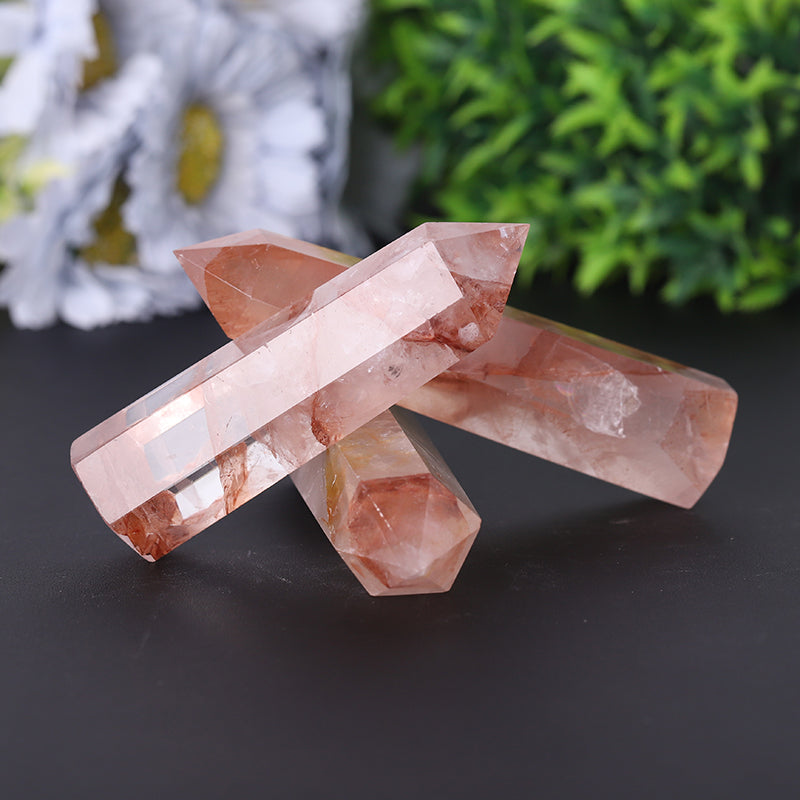 Fire Quartz Crystal Tower 2.4-4.5in Healing Point