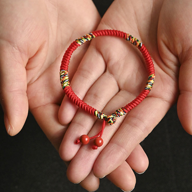 Bracelet de protection à cordon rouge King Kong Knot Five Colors