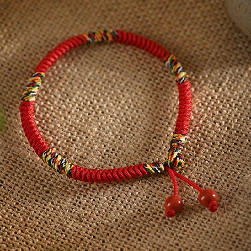 Bracelet de protection à cordon rouge King Kong Knot Five Colors
