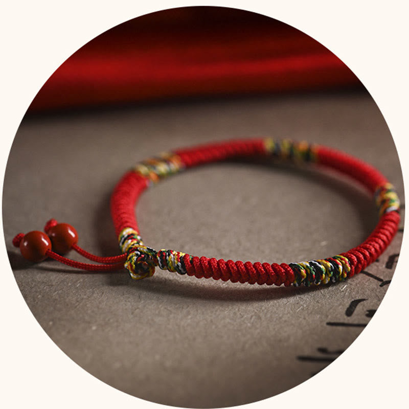 Bracelet de protection à cordon rouge King Kong Knot Five Colors
