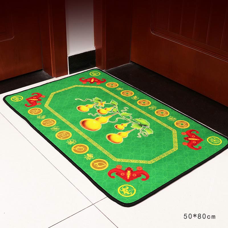 Paillasson Feng Shui Five Elements pour décoration zen 50 x 80 cm