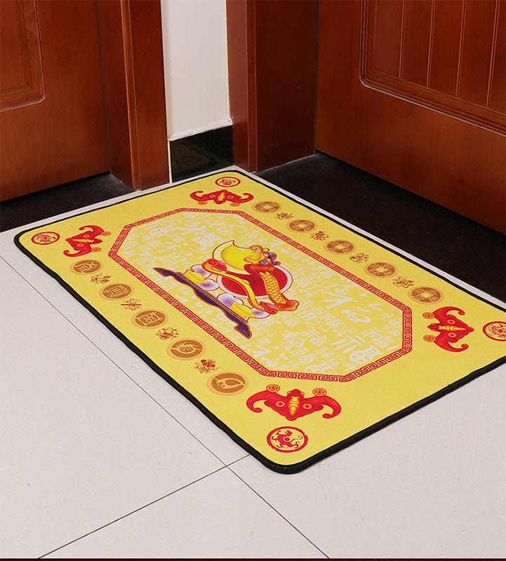 Paillasson Feng Shui Five Elements pour décoration zen 50 x 80 cm