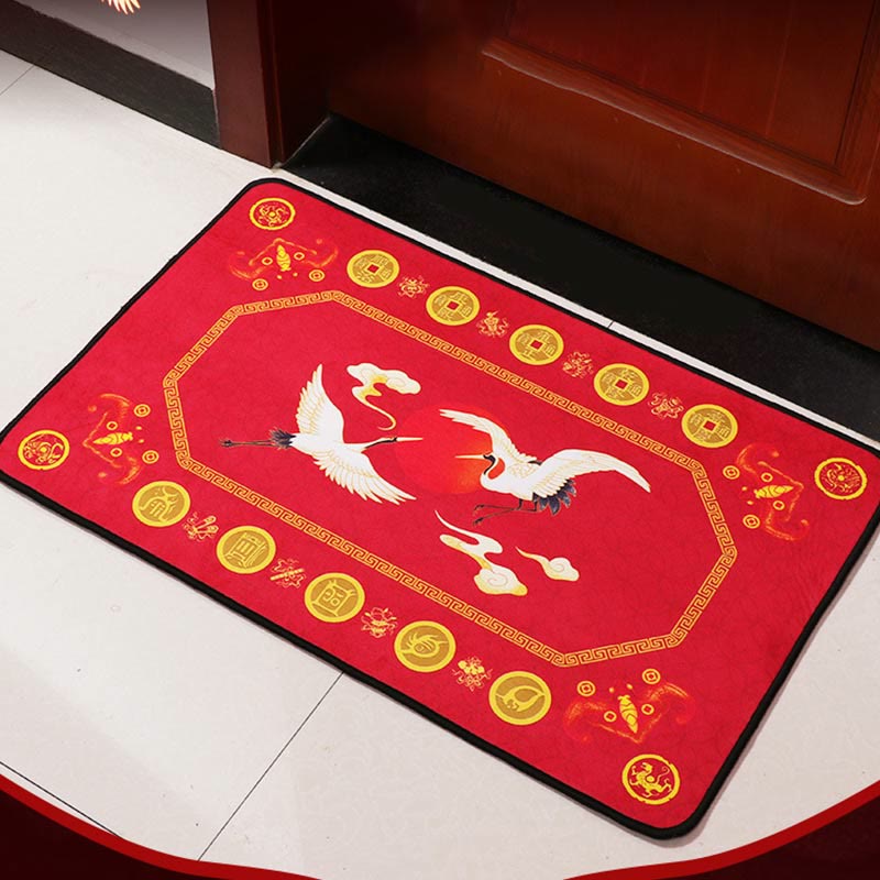 Paillasson Feng Shui Five Elements pour décoration zen 50 x 80 cm