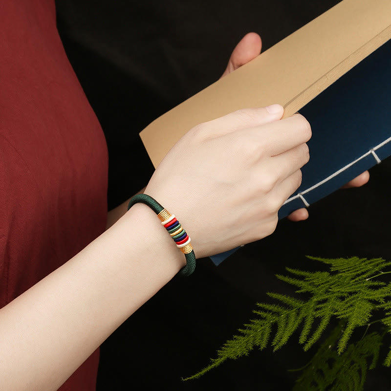 Bracelet fil rouge Cinq Éléments | Nœud King Kong, Protection et Chance