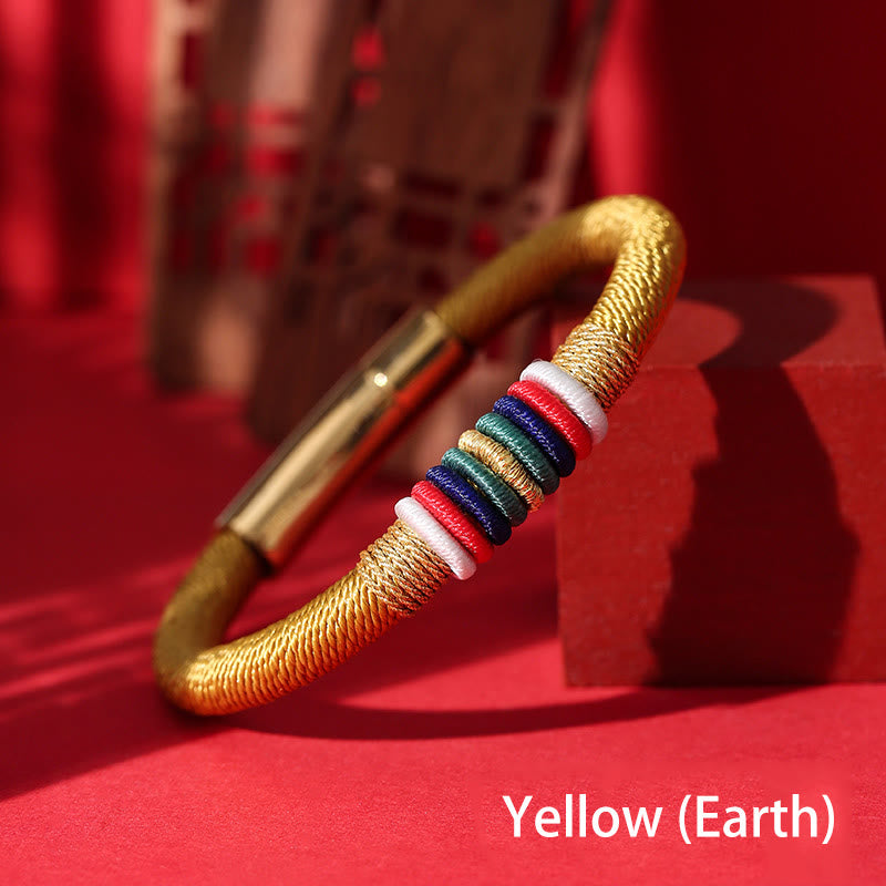 Bracelet fil rouge Cinq Éléments | Nœud King Kong, Protection et Chance