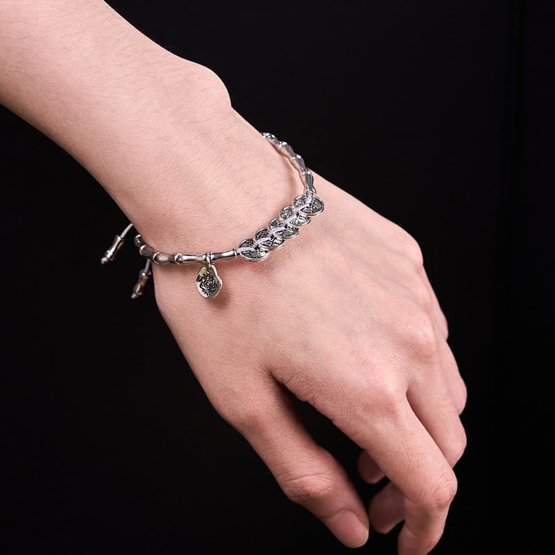 Bracelet de protection des fantômes de la montagne avec cinq pièces impériales