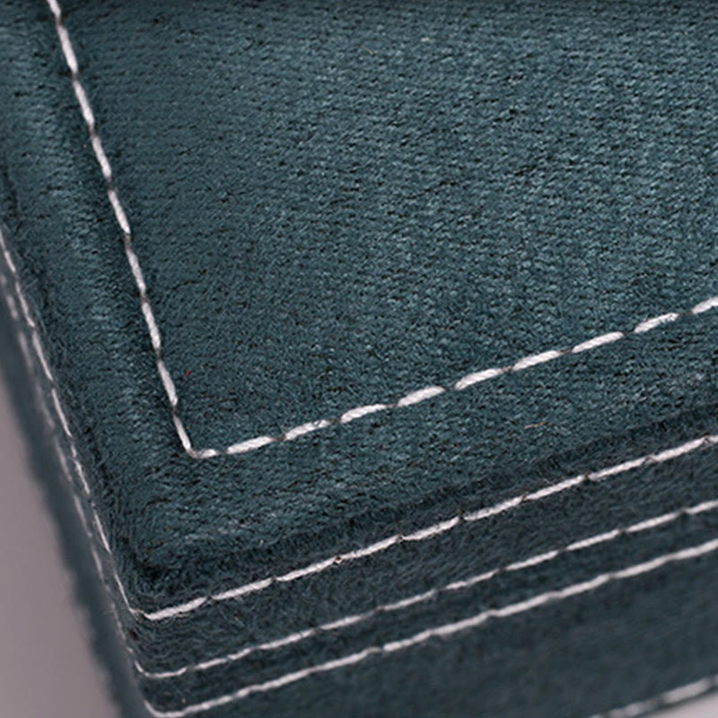 Boîte à bijoux en flanelle avec serrure | Rangement spirituel