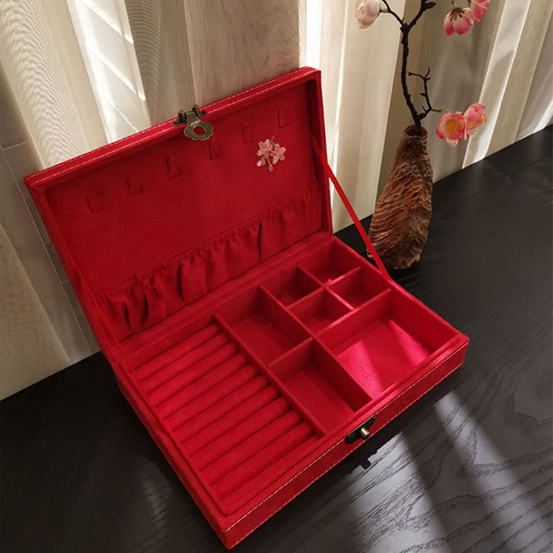 Coffret à bijoux en flanelle 28 cm pour bijoux spirituels