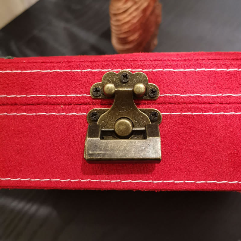 Coffret à bijoux en flanelle 28 cm pour bijoux spirituels