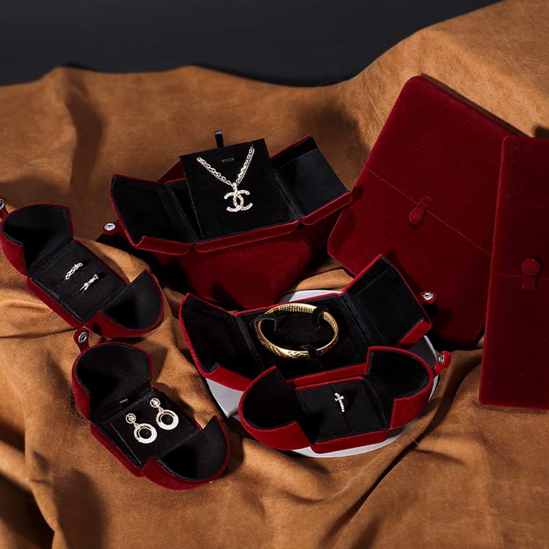 Coffret à bijoux en flanelle | Organiseur de cadeaux Zen Decor