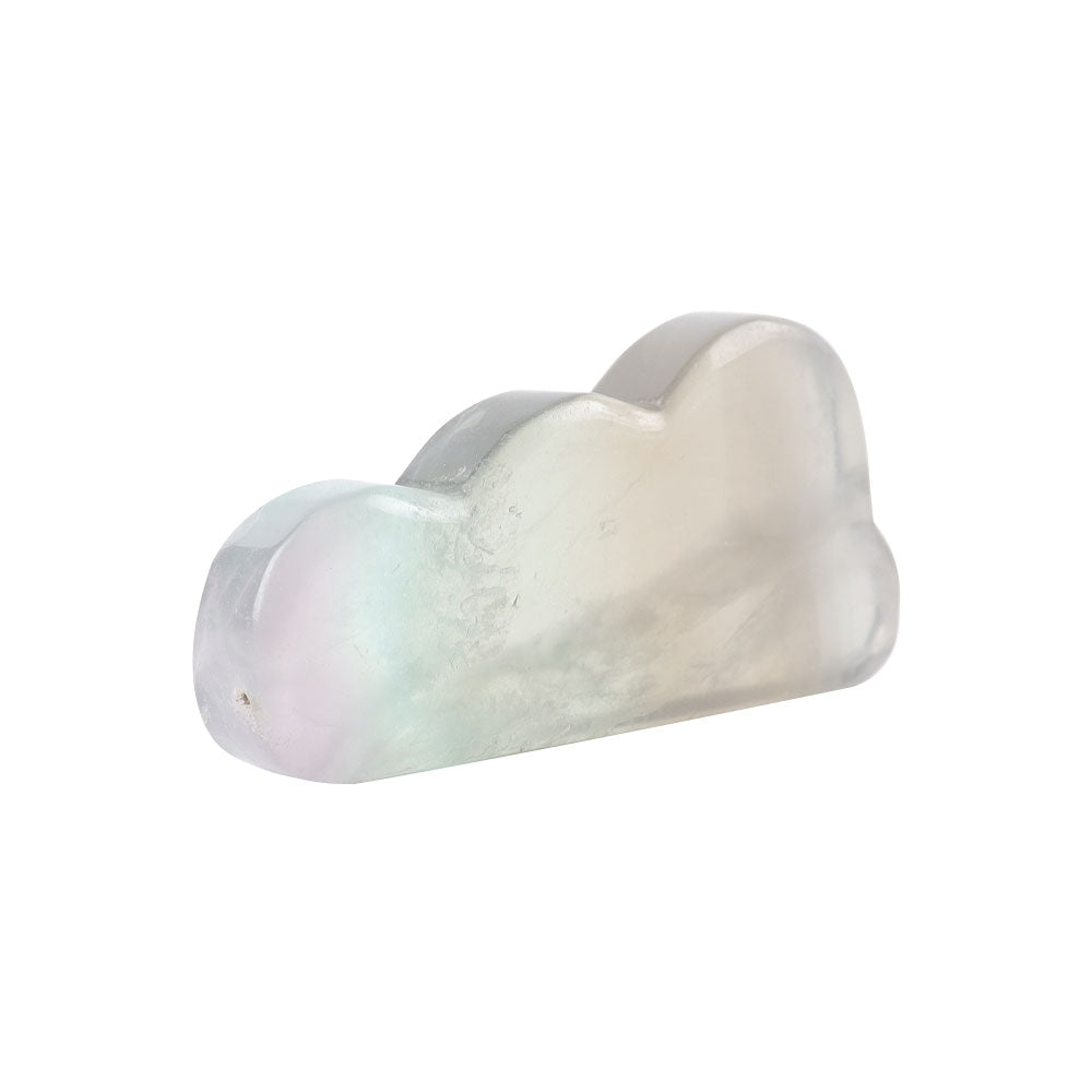 Fluorite Cloud Shape Crystal Carving 3.27 Inch Healing Stone