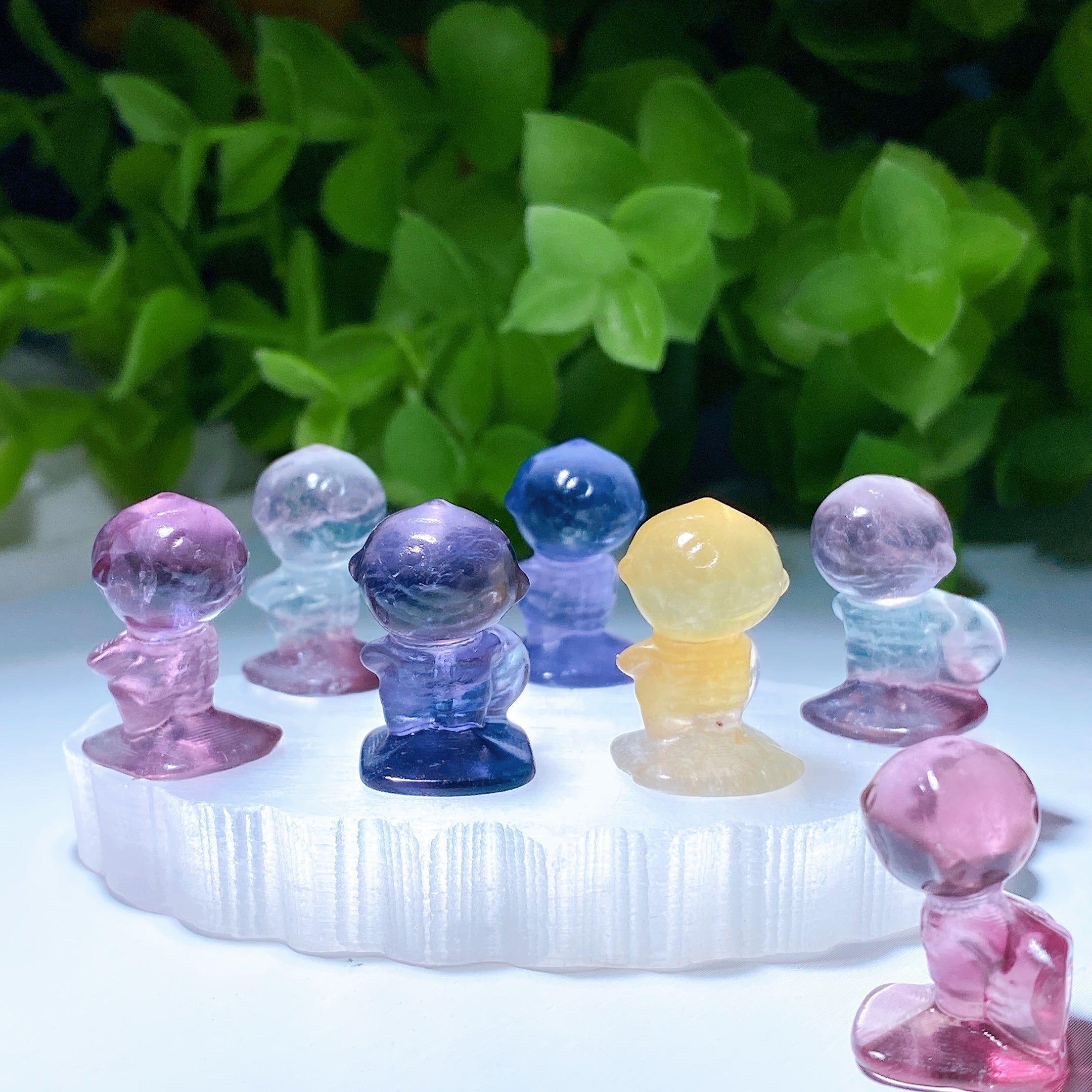 Fluorite Crystal Mini Figurines Inspired by Nightmare Before Christmas Characters