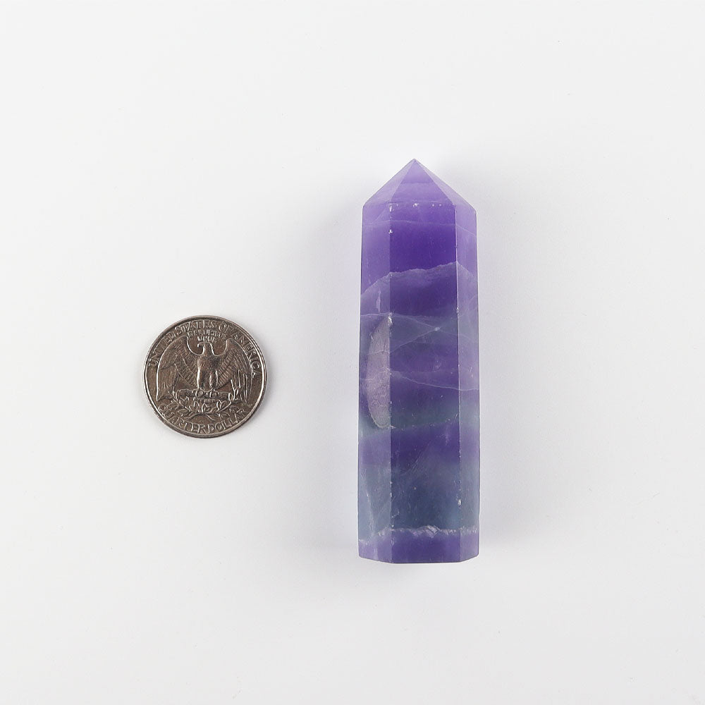 Fluorite Crystal Points Set 3.5-4.5 inches for Healing