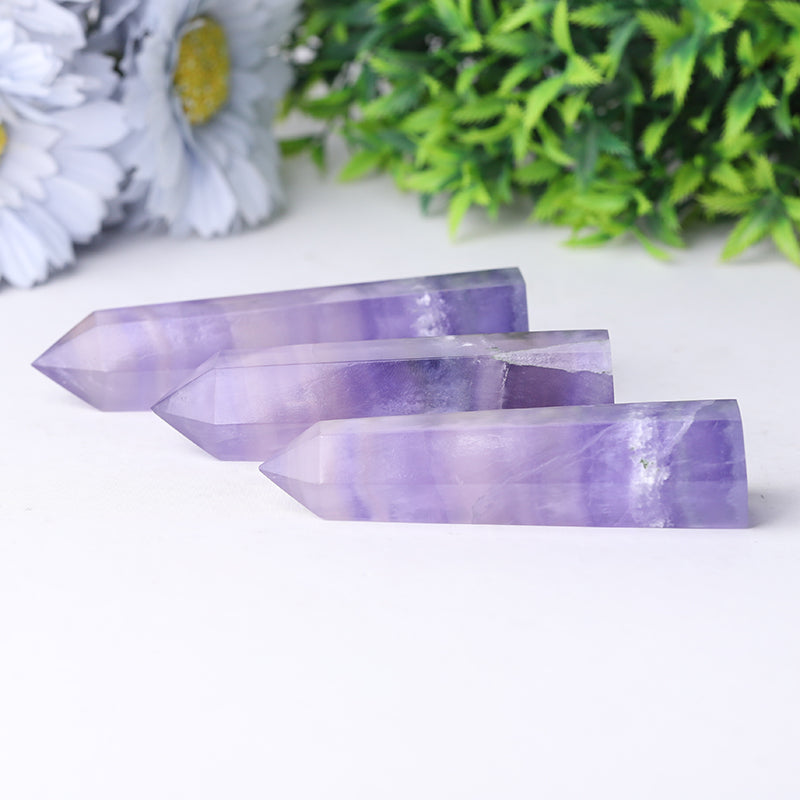 Fluorite Crystal Tower 2.4-4.5 Inch Healing Point