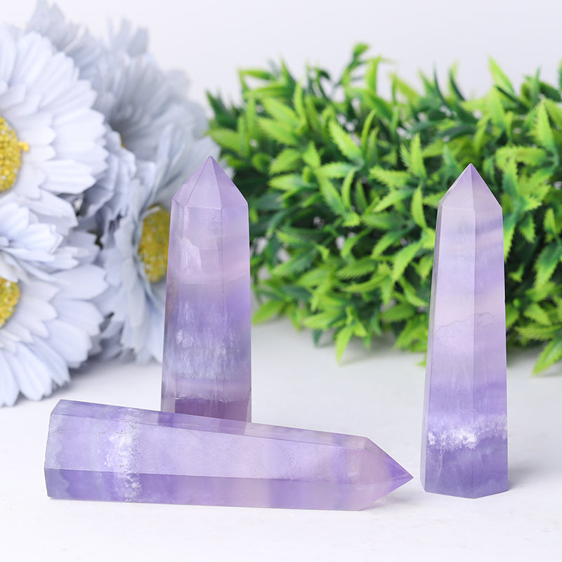 Fluorite Crystal Tower 2.4-4.5 Inch Healing Point