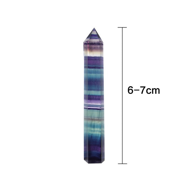 Tour de cristal de fluorite pour la guérison énergétique