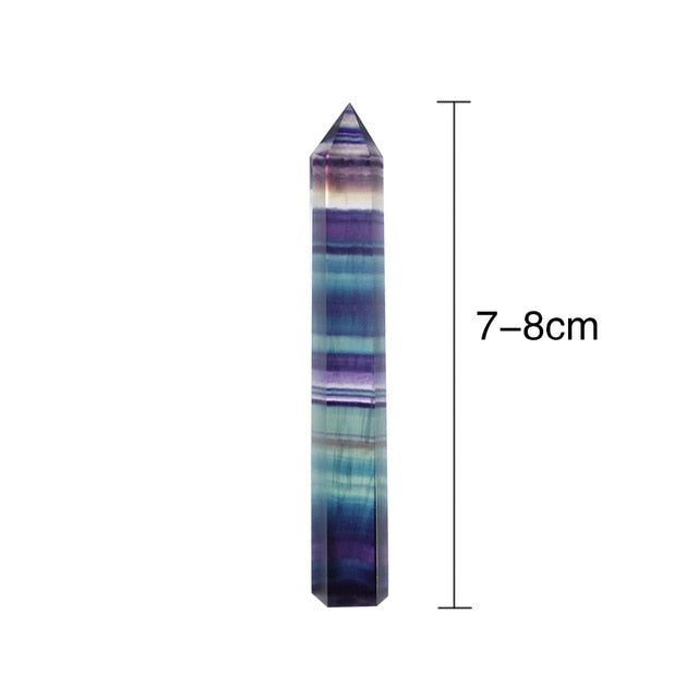 Tour de cristal de fluorite pour la guérison énergétique